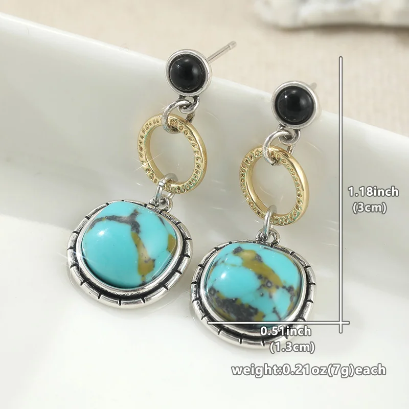 أقراط على الطراز العرقي الهندسي القديم، بالإضافة إلى إكسسوارات مجوهرات للعطلات والعطلات #6