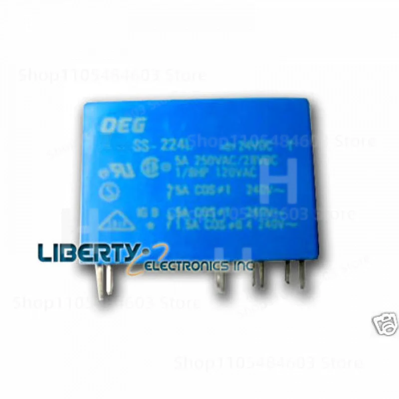NEW RELAY DC 24V 5A - 8 PIN DPDT - model: SS-224L
