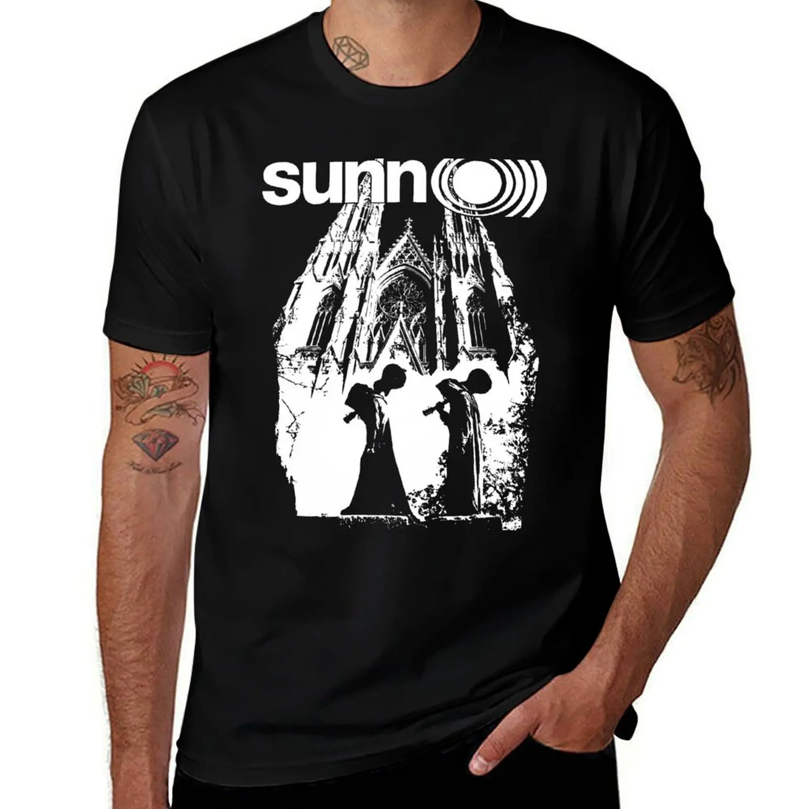 cathedral O))) T-Shirt Standard Fit Solid Tee Shirt T-Shirt