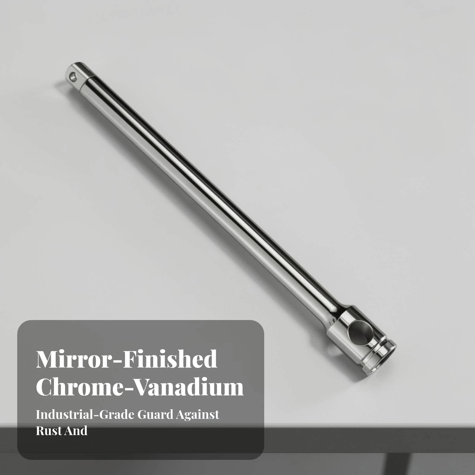 Socket Drive Bar Heavy-Duty Extension Bar with Knurled Grip Hand Tool Tight Confined Areas Mirror-Polished for Mechanics view 5