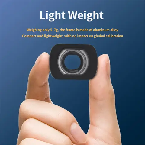 광각 렌즈 확장 112 °   DJI 오즈모 포켓 3 마그네틱 마운트 액션 카메라 렌즈 광학 유리 액션 카메라 액세서리