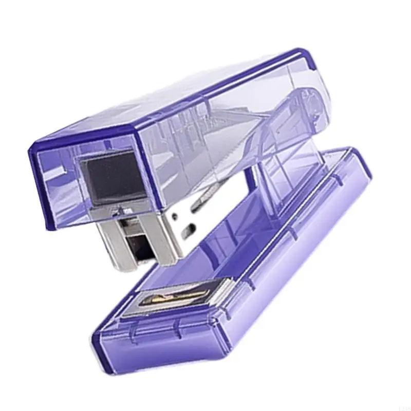 2025 ใหม่ Clear Ministapler พร้อม 1,000pcs 6/26 Staple 10 แผ่นความจุสำหรับโรงเรียนสำนักงาน
