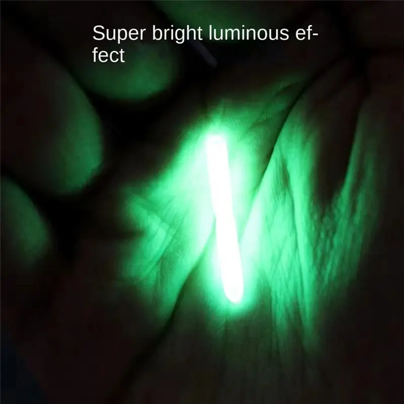 100PCS Fishing Float Light Stick Fluorescent Lightstick LED Fluorescent Dark Glow Sticks Fishing Float Accessories 2.2mm
