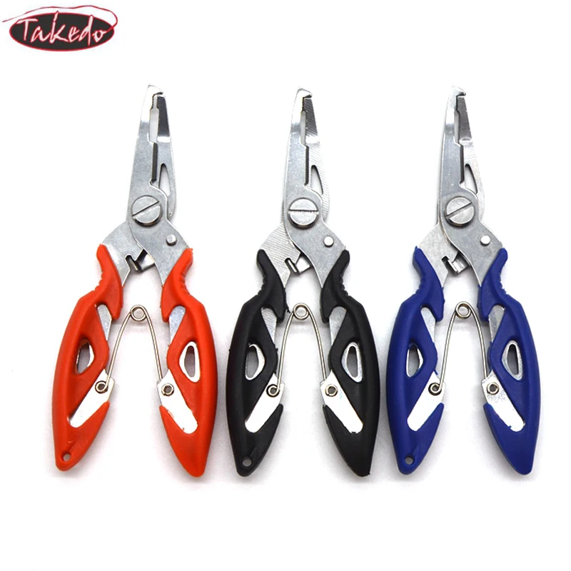 TAKEDO Multi-function Fly Fishing Tools Split Ring Pliers Carp Fishing Accessories Fishing Pliers Fishing Hook Remover Tools