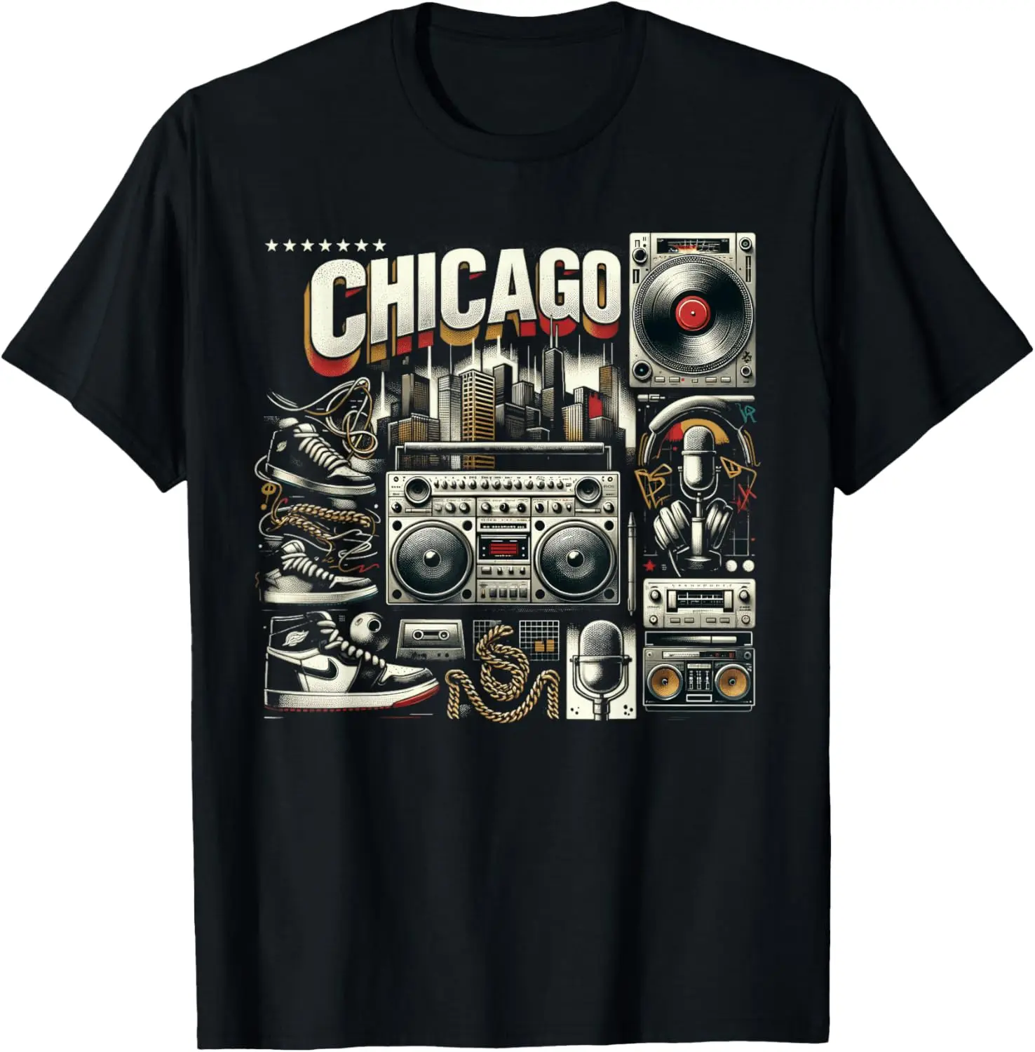 Chicago Hip Hop | Men Women (XS - 6XL+) | Graphic T-Shirt