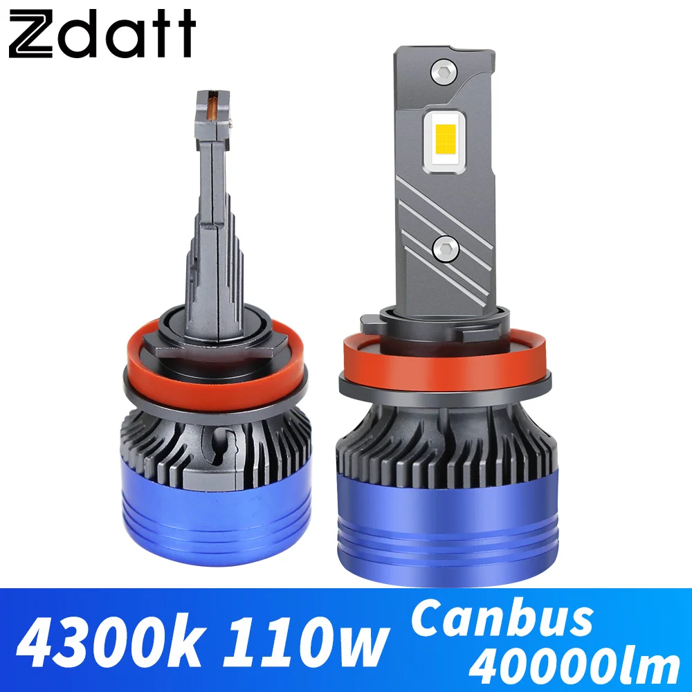 

Zdatt High Power H7 H4 H11 LED Headlight Canbus H1 H8 H9 Bulbs Kit 9005 9006 Hb3 Hb4 110W 4300K 6000K 12V Car Lamp Fog Lights