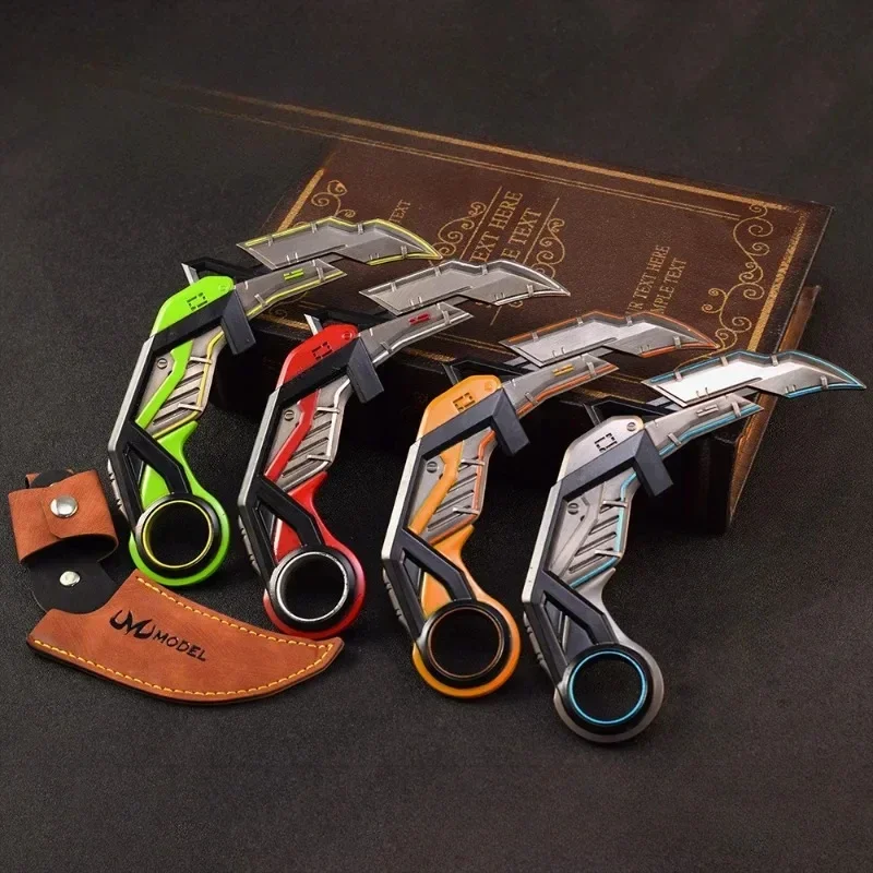17 ซม.Valorant RGX 11z Pro Karambit อาวุธโลหะอย่างปลอดภัยดาบระยะประชิดอาวุธรุ่นเครื่องประดับคอลเลกชันเกมของขวัญของเล่น