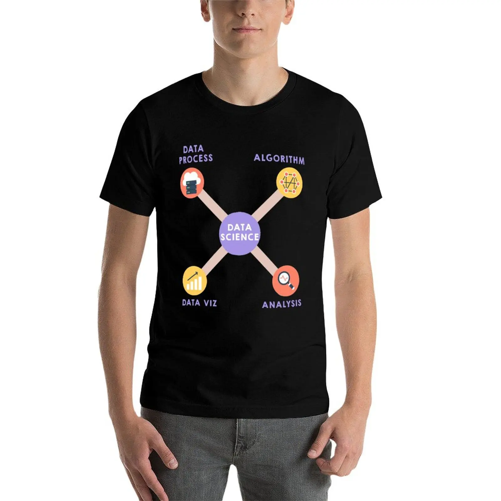 Data Science Designs T-Shirt Casual Everyday Short Sleeve T-Shirt view 3