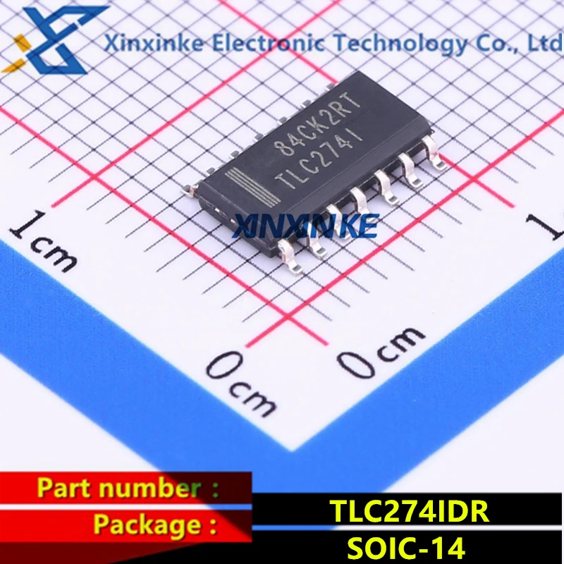 

5PCS TLC274IDR TLC274I SOIC-14 Precision Amplifiers Quad Precision Amplifier ICs Single LinCMOS Chip