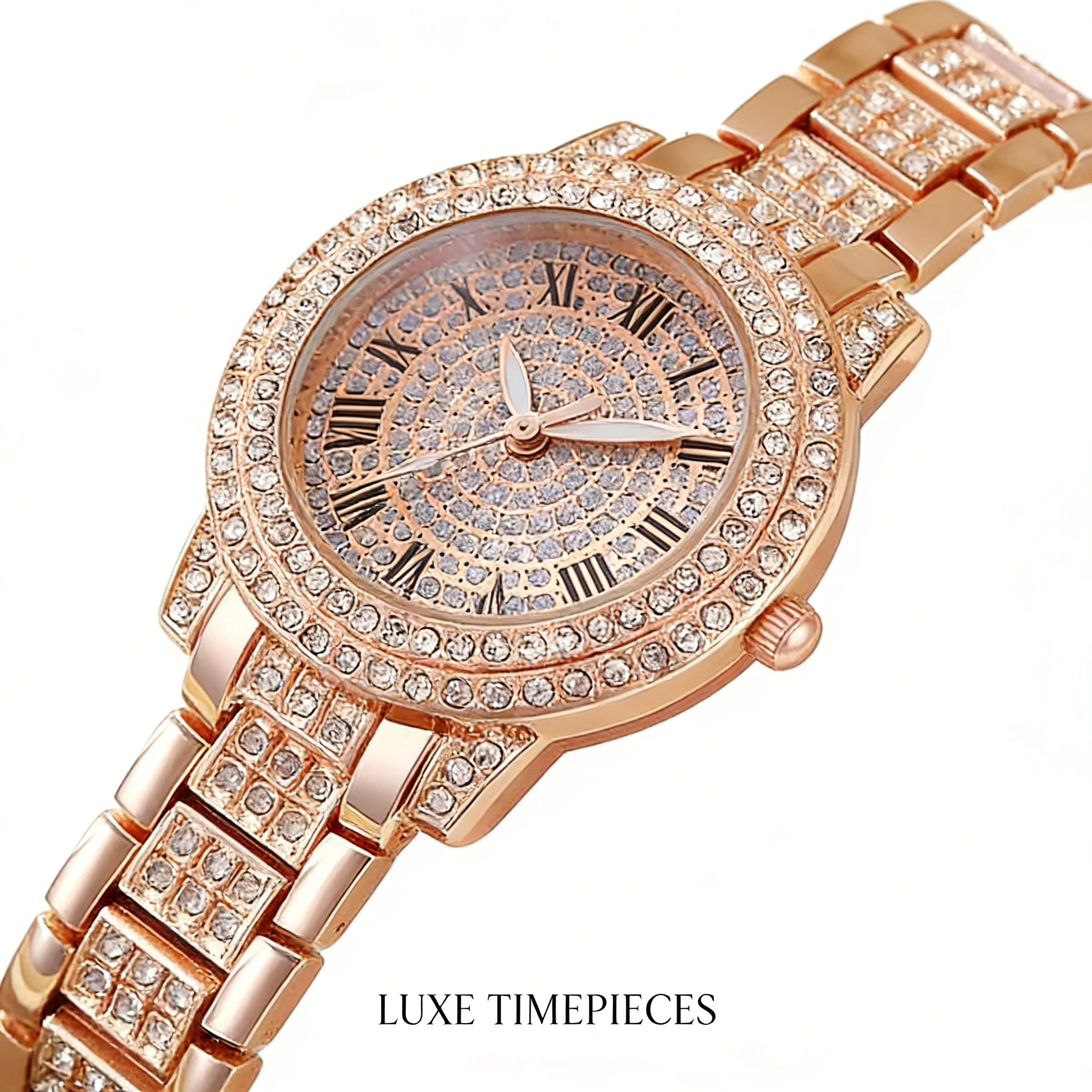 

Women Fashion Shining Rhinestone Watch Brand Quartz Bracelet Watches Zircon Crystal Elegant Wristwatch Clock Friend Girls Gifts