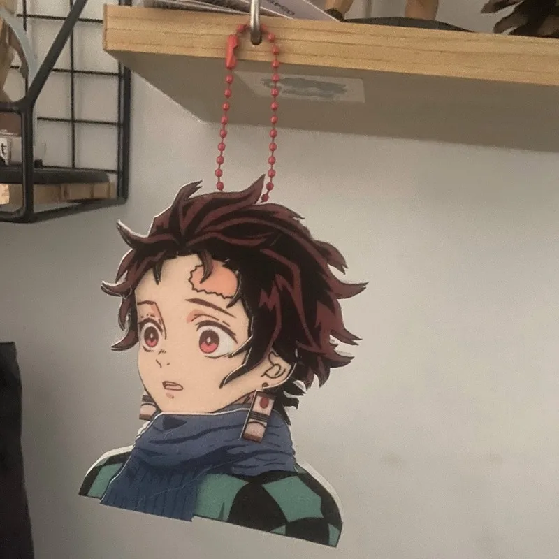 Demon Slayer Peripheriegeräte Exquisites Vlies-Fertigprodukt Tanjiro Anime-Anhänger Kreatives Geschenk für Freunde Geburtstagsgeschenk