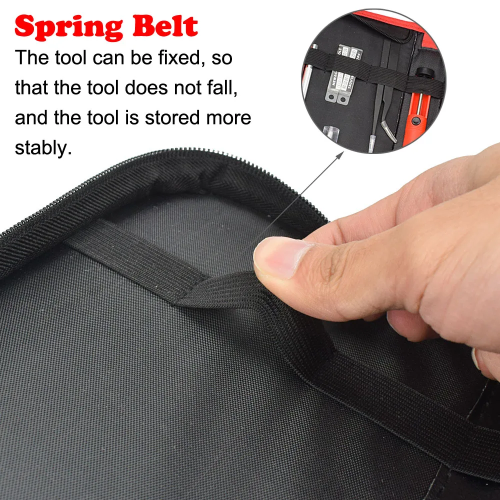 Toolour Multipurpose Portable Tool Bag Soldering Portable Storage Bag Zippers Tool Pouches Electric Screwdriver Carry Case