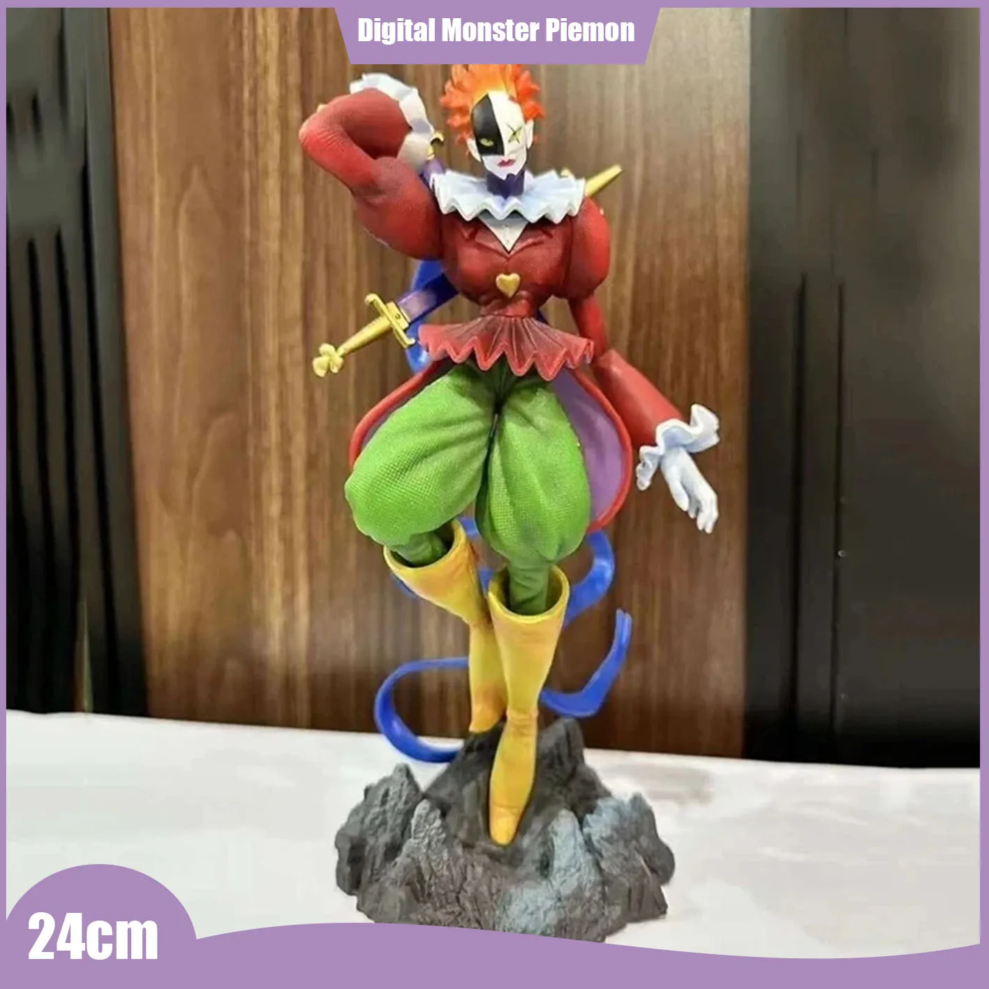 24cm Digital Monster Piemon Anime Figurine Action Figure Digimon Adventure Statue Collection Model Doll Toy Figure Kids Gifts