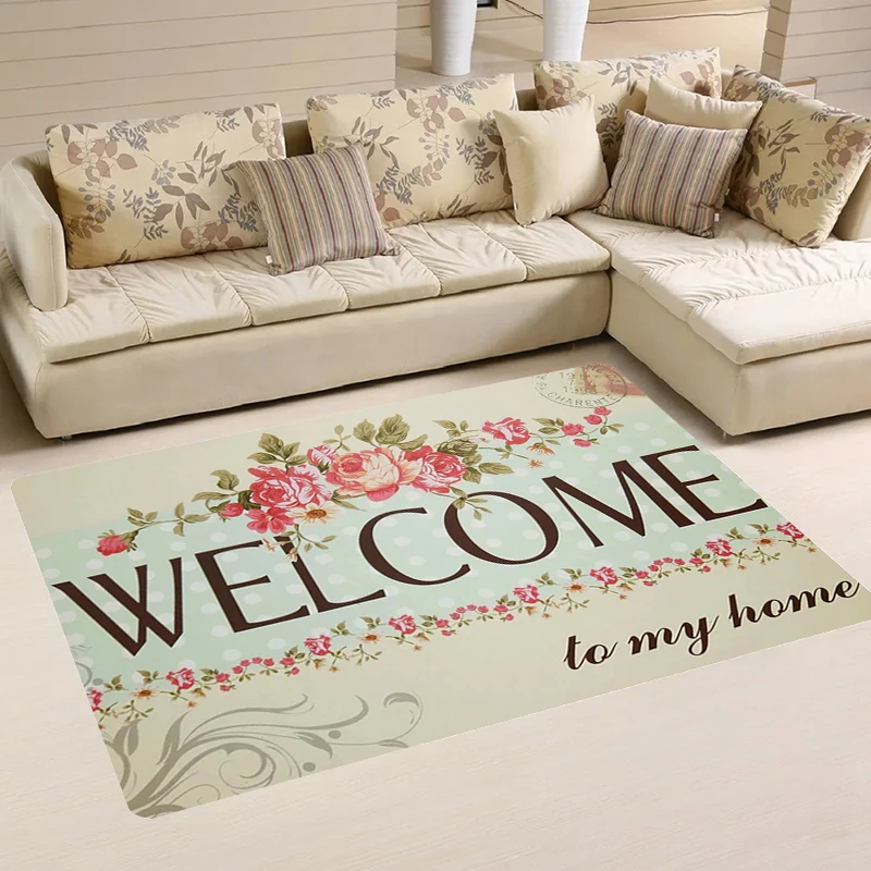 

Welcome Floor Mat Room Mats Home Doormat Entrance Door Kitchen Carpet Rugs Carpets Balcony Foot Rug Bathroom Bath House Living