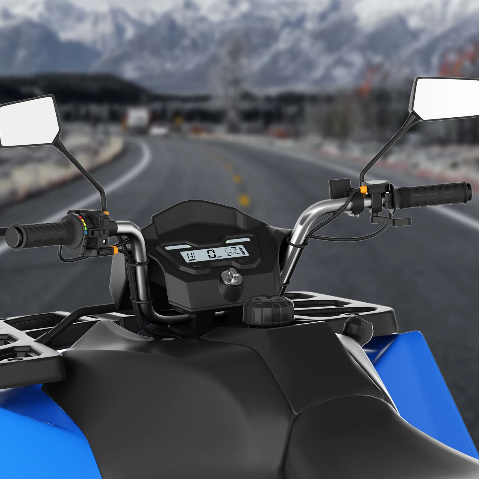 

12V 22mm Electric Heating Handle 5-Gear Temperature Adjustable Motorcycle Hot Grips Universal Motorcycle Heated Hand Grips