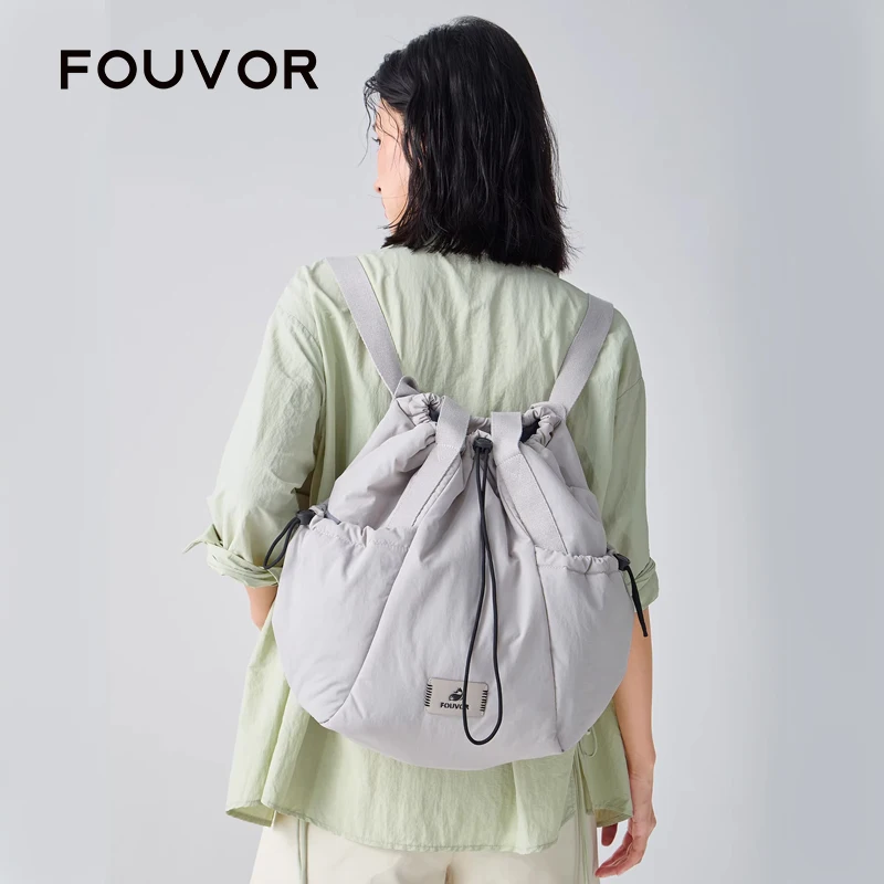 

FOUVOR Women's Backpack Lightweight Travel Multi-functional Drawstring Laptop Bags Fashion College Students Schoolbag 3072-02