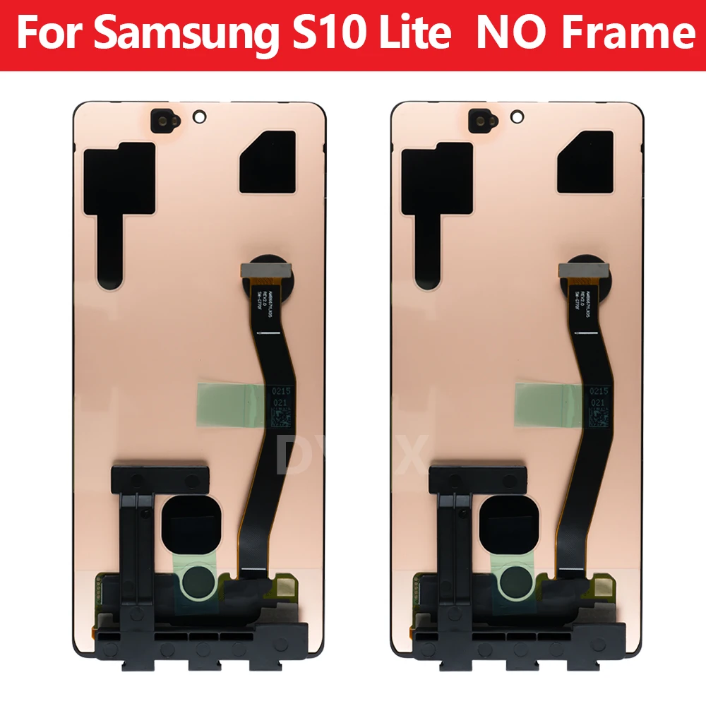 6.7\'\' AAA++ AMOLED LCD For Samsung S10 Lite Display For Samsung S10 Lite G770F SM-G770F/DS Touch Screen Digitizer With Frame