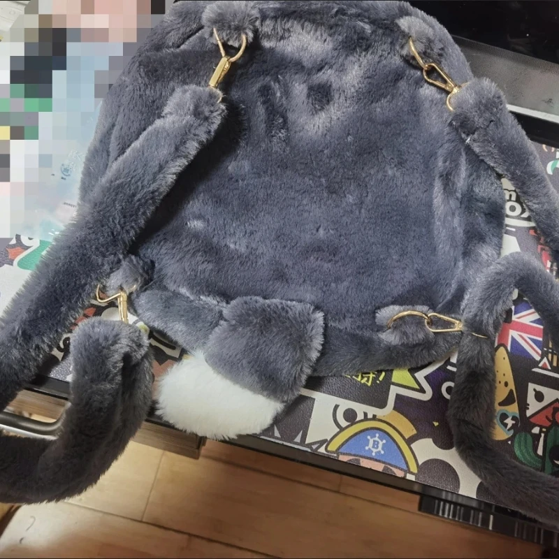 New Border Collie Backpack Plush Cartoon Dog Backpack Soft Cute Single Shoulder Backpack Soft Skin Friendly Fabric For Women