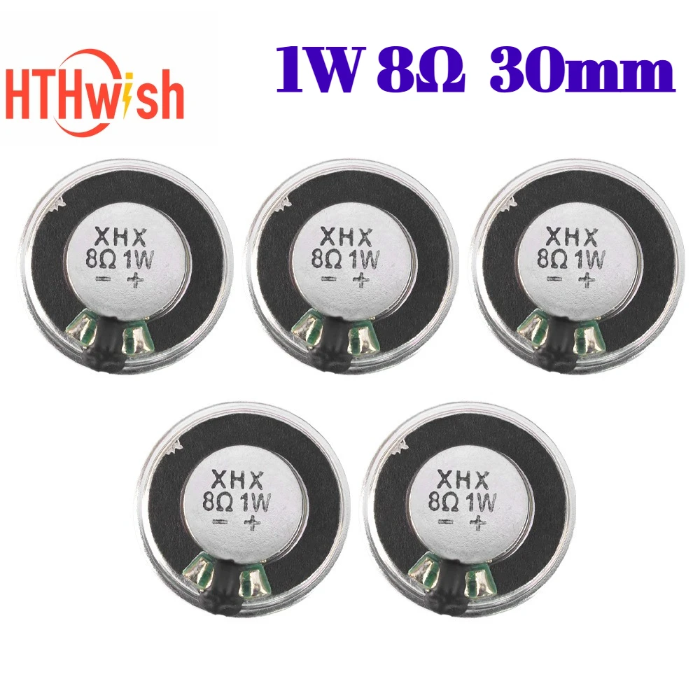 5/10/15 قطعة جديد الأصلي 8 أوم 1 واط رقيقة جدا مكبر صوت صغير 1 واط 8R قطر 30 مللي متر مكبر الصوت لتقوم بها بنفسك