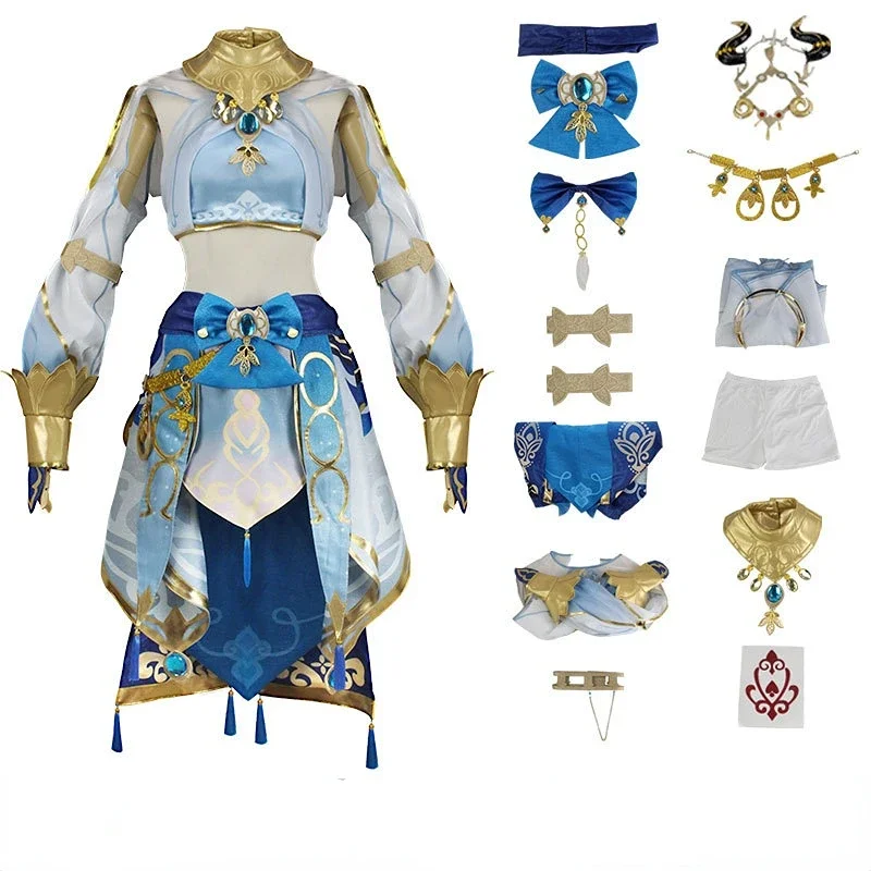 XCXOSD Genshin Impact Nilou Cosplay Costumes Dance Of Lotuslight Women Roleplay Outfits Halloween Suit Birthday Gift