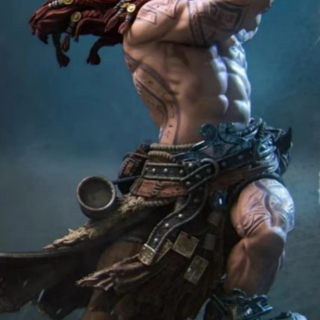 Resin Model Figure, 1/24 Scale Thunder and Lightning Warrior, GK, Unassembled and Unpainted Kit, 3D DIY Toy