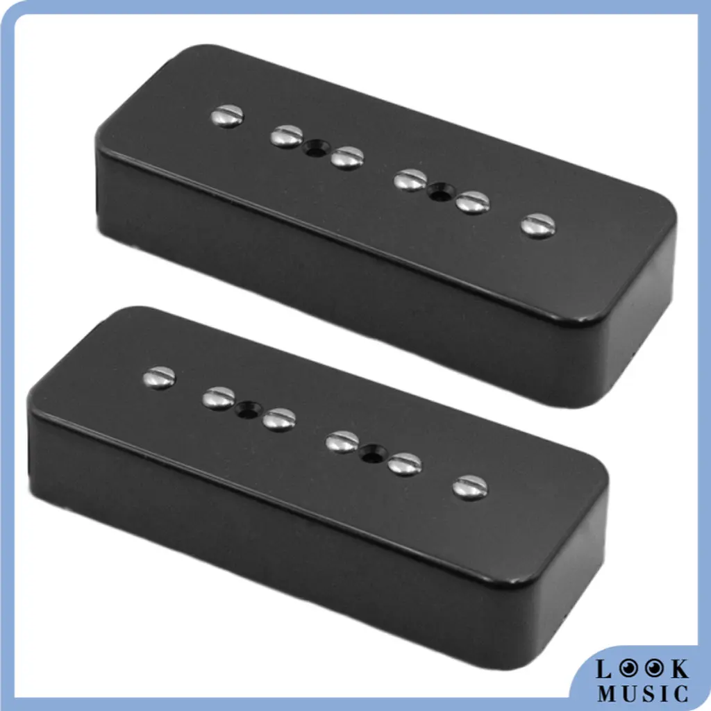 

LOOK 2pcs Guitar Pickups Single Coil Soap Bar Pickups 50mm 52mm Electric Guitar Soapbar Single Coil Pickups