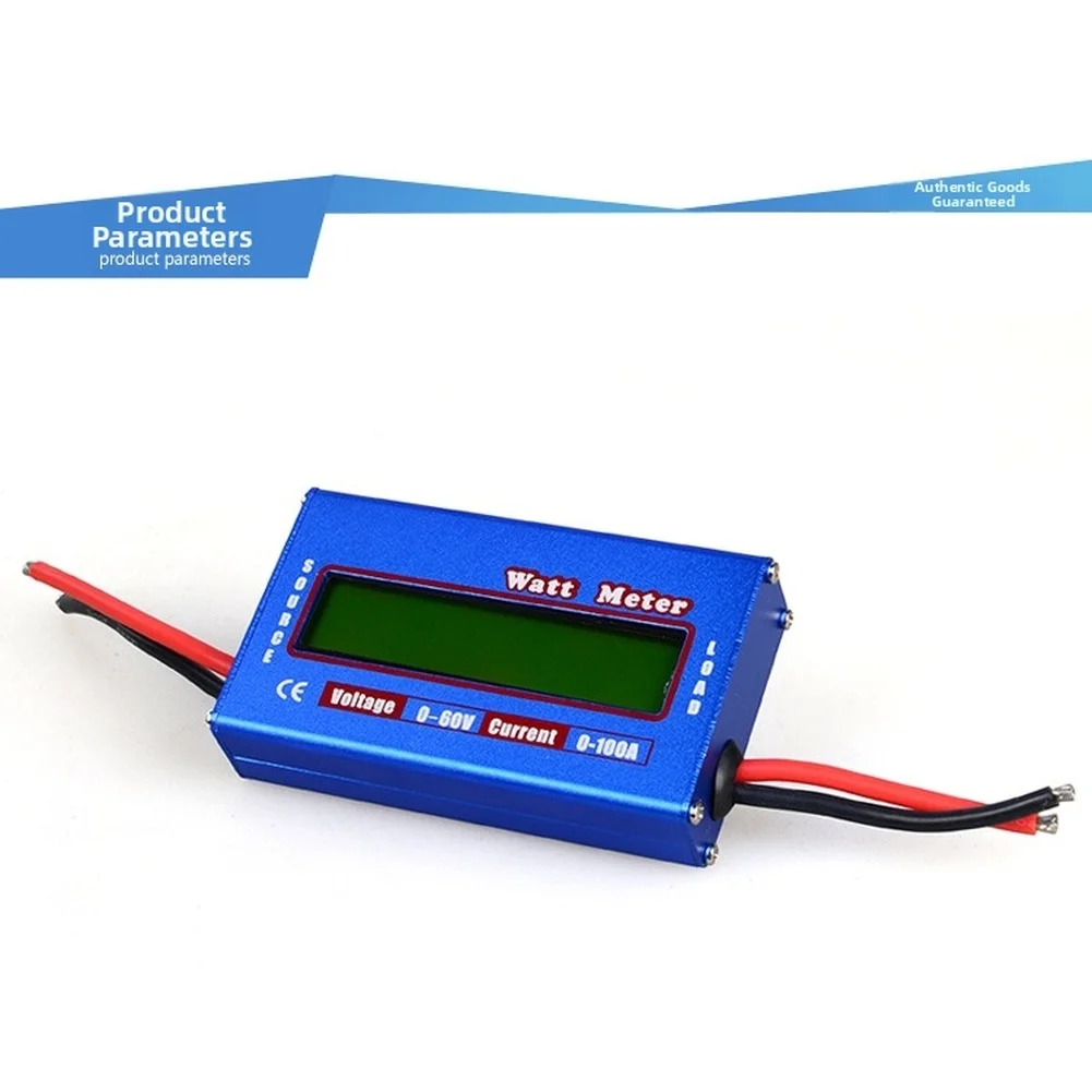 100A Watt Meter RC Power Meter 0.01A Current Resolution 0.01V Voltage Resolution Current Measurement Tool For Models