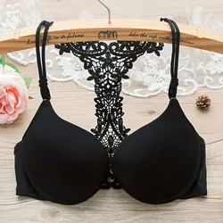 2024 New Fashion Style Beauty Back Seamless Front Buckle Sexy Push Up Bra Underwear Brassiere Lingerie Underwire Bralette