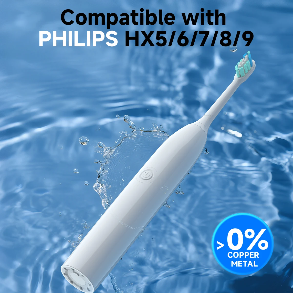 

Совместим с PHILIPS HX6231 HX6250 HX6252 HX9334 HX6253 HX6530 HX6064 Звуковая электрическая вакуумная зубная щетка с насадками с мягкой щетиной