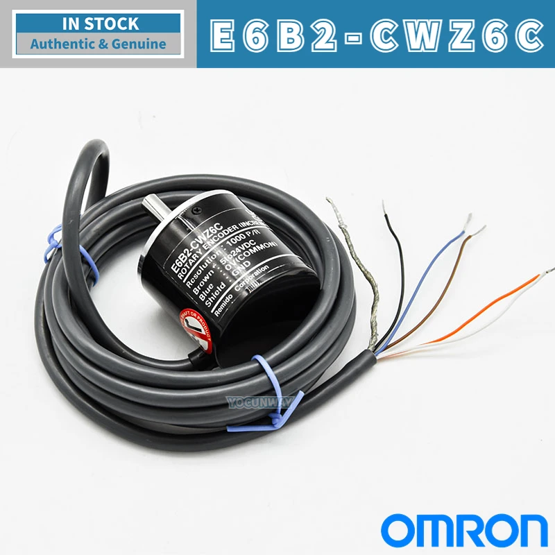 Imagem -03 - Omron-codificador Giratório E6b2-cwz6c 100 200 360 500 600 800 1000 2000pr 5to 24vdc E6b2 Cwz6c Novo e Autêntico