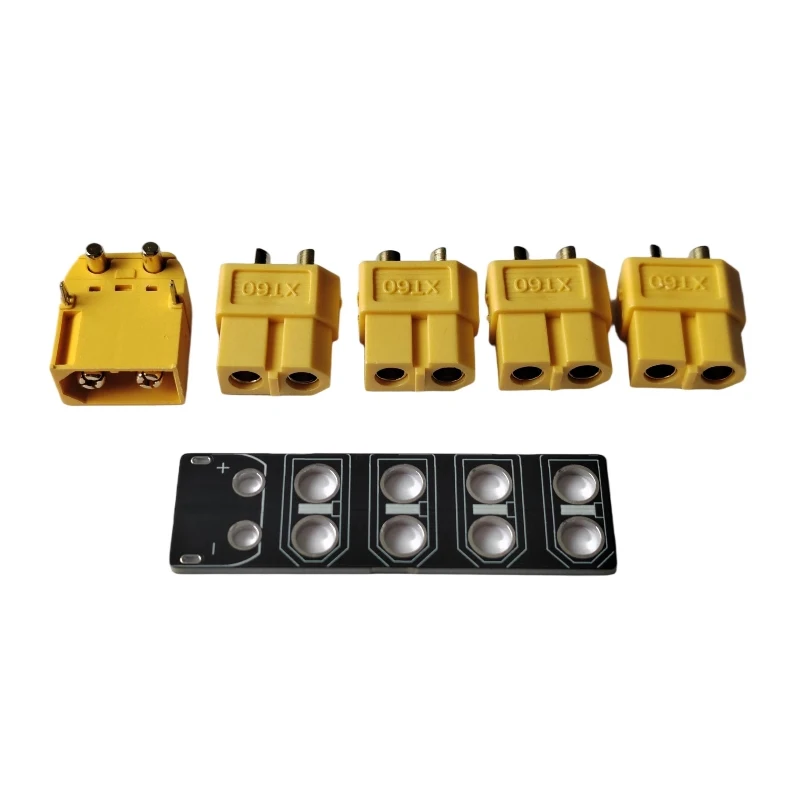 

Плата распределения питания от 1 до 4 портов (PDB) с разъемом «папа-мама» XT60 Концентратор питания батареи дрона для оптимизации пространства фюзеляжа