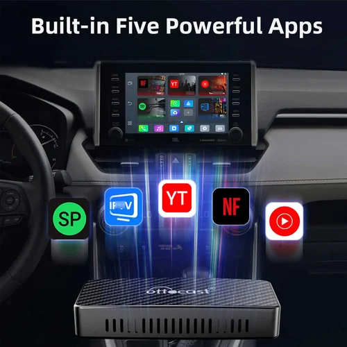 Imagen 2 del producto OTTOCAST Play2Video AI Box para Youtube Netflix inalámbrico CarPlay Android Auto adaptador accesorios de coche para Benz Toyota VW Kia Niss