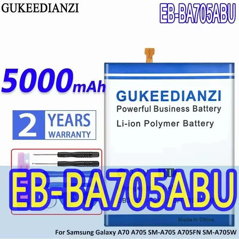 

High-Efficiency 5000mAh For Samsung Galaxy A70 A705 SM-A705 A705FN SM-A705W Mobile Phone Battery EB-BA705ABU