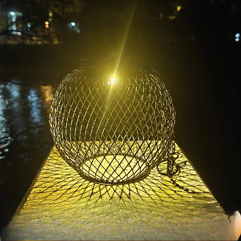 

new solar outdoor garden light lawn garden decoration hollow hanging light spot wholesale