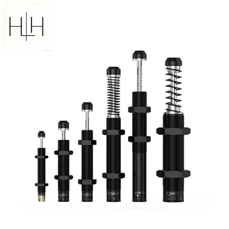 HLH AD Series AD1410 AD1412 AD1416 AD1420 AD2016 AD2020 Pneumatic Hydraulic Shock Absorber Adjustable Buffer Oil Pressure Buffer