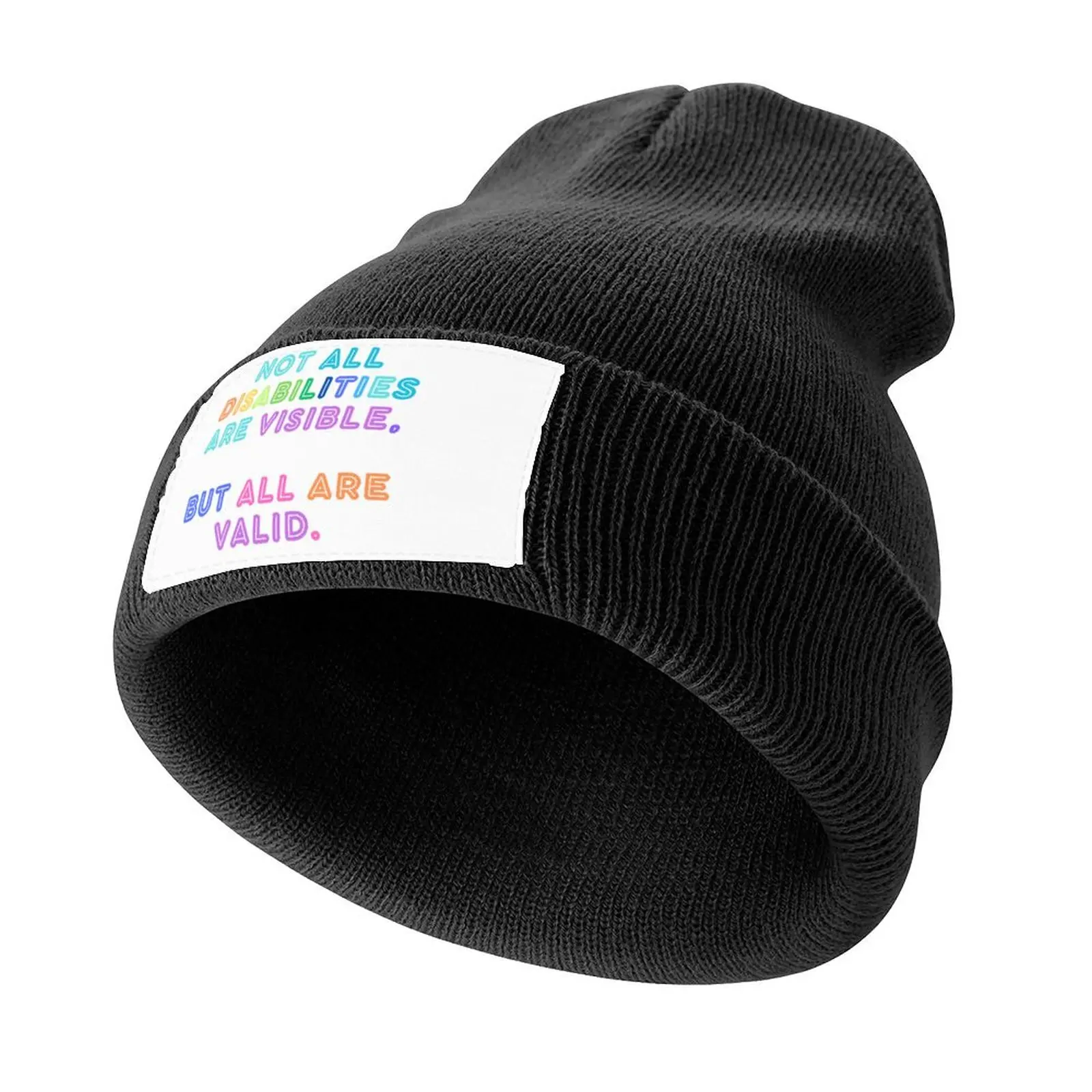 Disability activism Knitted Cap Custom Cap Cosplay funny hat Golf Women's Beach Outlet 2025 Men's