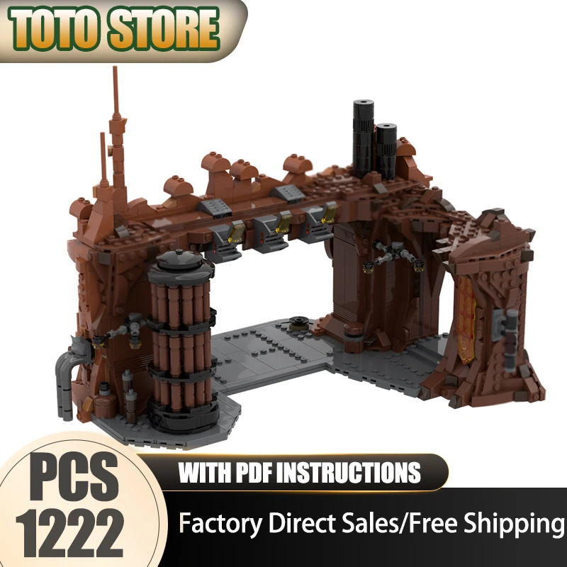 Star Movie Moc Bouwstenen Modulaire 004 HANGER Model Technologie Modulaire Beroemde Scène Blokken Kerst Set DIY Speelgoed Geschenken