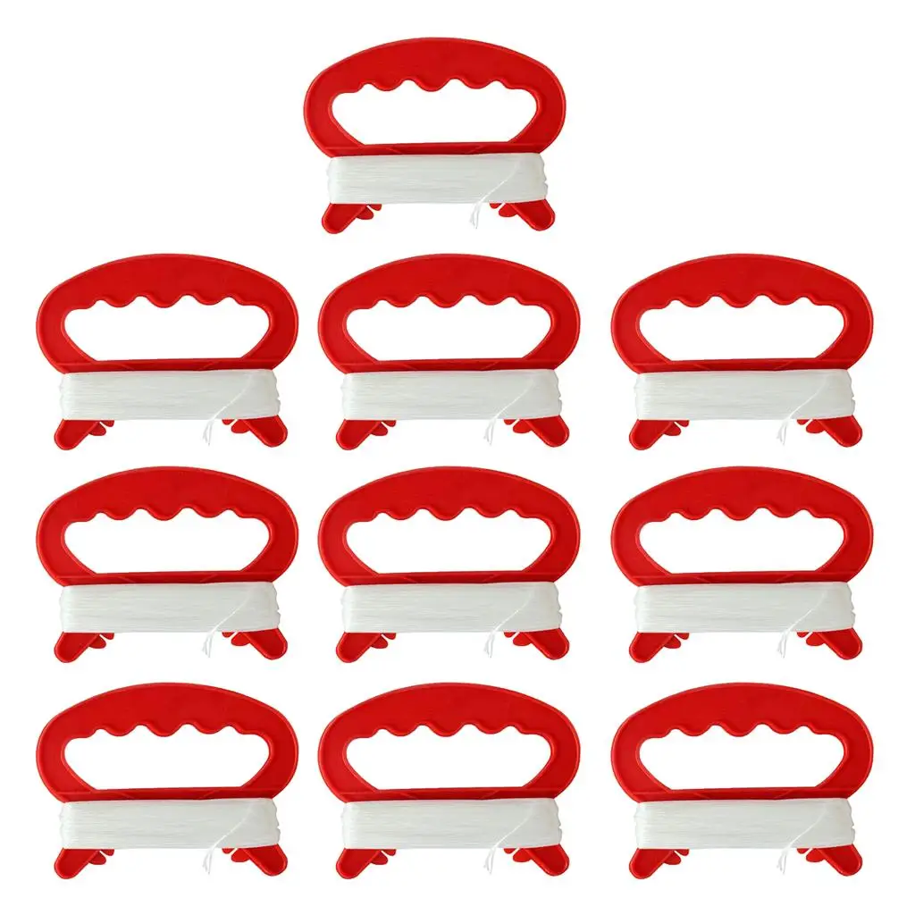 10 sztuk uchwytów do latawców z linką 30 metrów, szpula na linkę do latawców, zabawka dla dzieci.