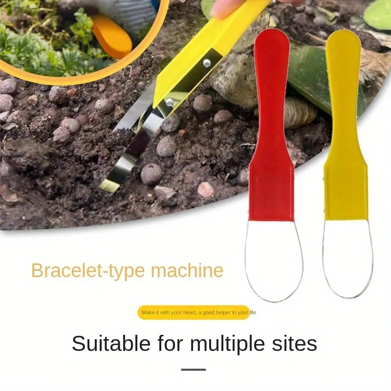 Desmalezador manual de 1 pieza, herramienta para cortar/removedor de maleza con mango de plástico para césped y jardines, jardinería fácil. Herramientas de jardinería