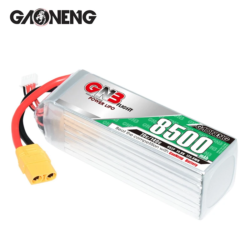 GNB 4S 14.8V 8500mAh 70C/140C Lipo Battery For RC Quadcopter Helicopter FPV RC Car Boat Model Parts 14.8V Drone Battery