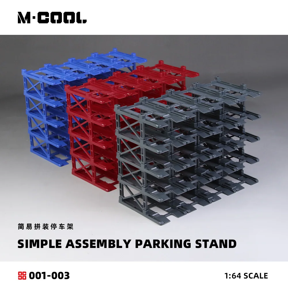 

M·COOL 1:64 Simple Assembly Parking Stand Scene Model, Parking Lot Diorama For Display&Collection&Gift