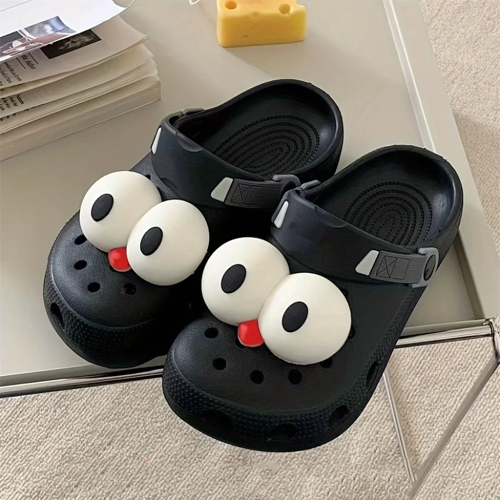 2/4-teilige lustige Big-Eye-Charms für Crocs und Sneakers – verwandeln Sie Ihren Stil mit DIY-Schuhdekor, langlebigem PVC-Zubehör – Detail 6