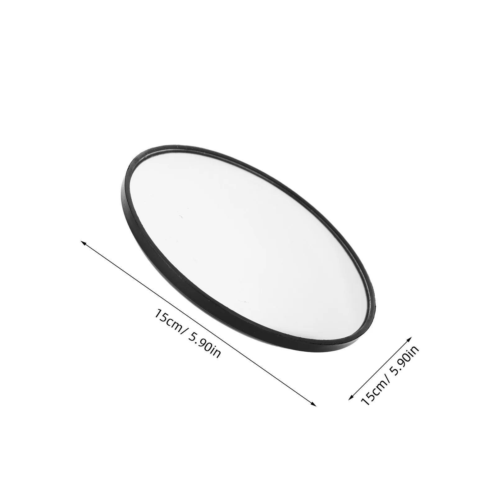 2Pcs Convex Rear View Mirror Wide Angle Engineering Vehicle Anti-Collision for Loaders Excavators Tractors Safety Upgrade