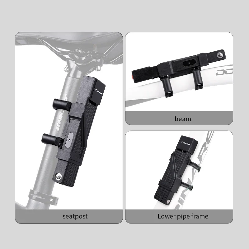 

Antitheft Portable Bicycle Folding Lock Sturdy Durable Cycling Lock With Keys Waterproof Sturdy Security Bicycle Lock