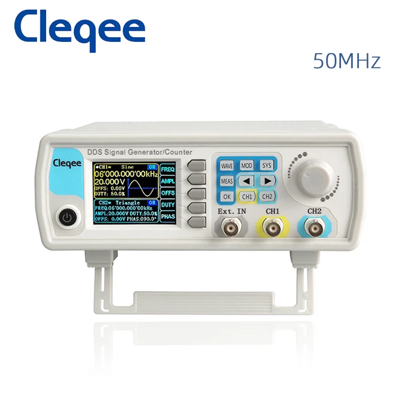 

Cleqee JDS6600-50M 50MHZ Digital Control Dual-channel DDS Function Signal Generator Frequency Meter Arbitrary Wave