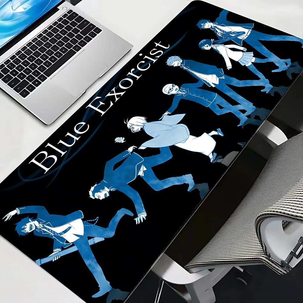 B-Blue E-Exorcist Mousepad Mause Pad Mouses Rug Office Accessories Desk Mat Mousepad Keyboard Gaming Pc Mats Xxl Large Carpet