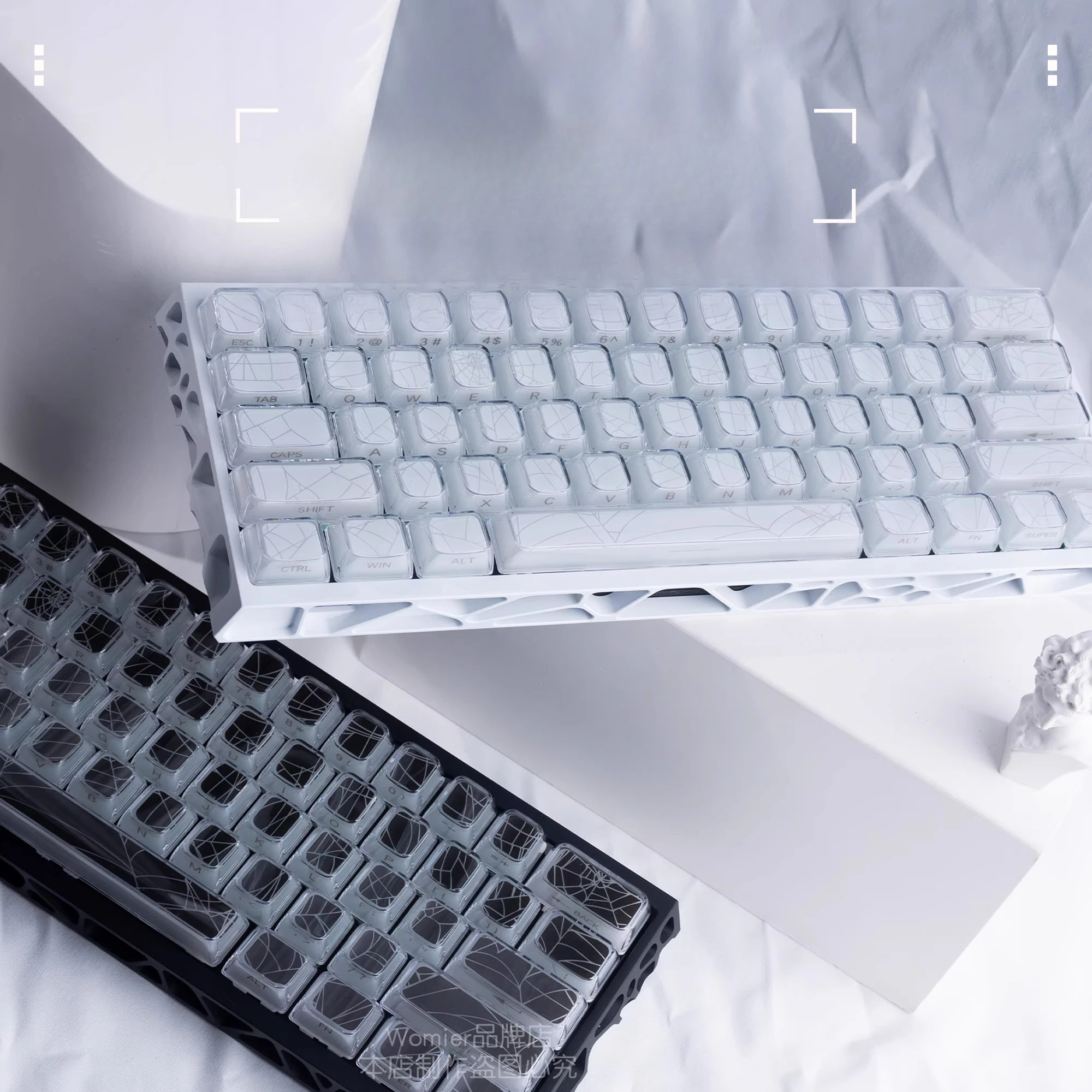 spider-web-side-engraved-keycaps-mechanical-keyboard-transparent-custom-68-108-meijia-lion
