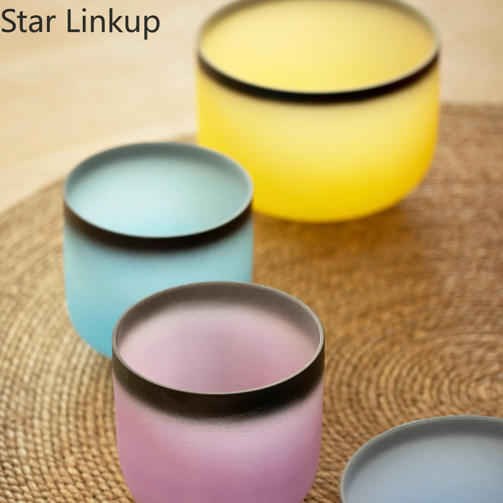 Star Linkup 10 Inch Colored Quartz Crystal Singing Bowl calibrated to E note for Solar Plexus Chakra adjustment, dual tuning of 432Hz & 440Hz resonant frequency, this sound vibration bowl works perfectly for yoga practice