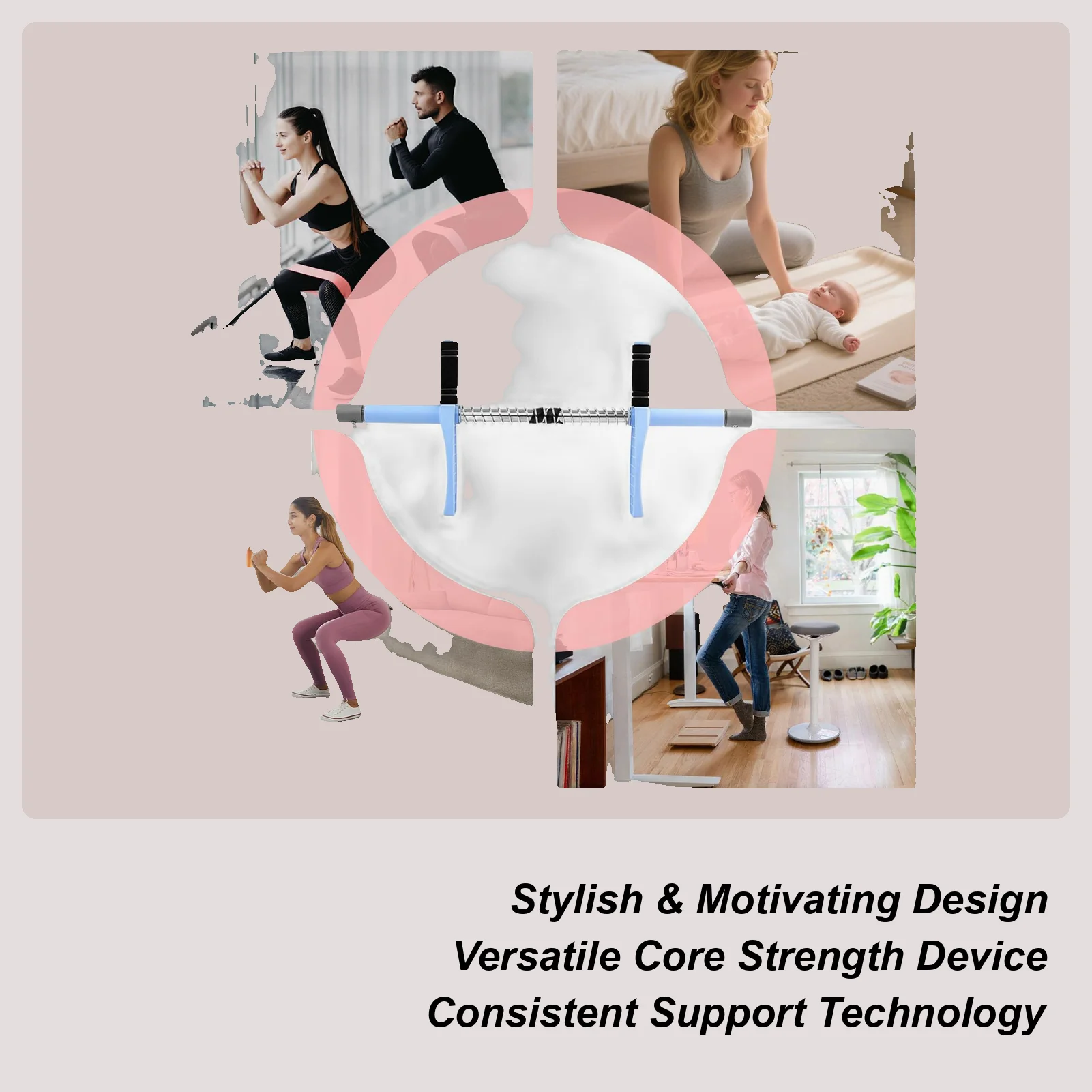 

Тренажер для внутреннего бедра, тренажер для тазового дна, портативное тренировочное оборудование, усилитель для фитнес-упражнения для мужчин и женщин