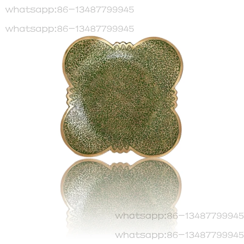 

Латунная тарелка для сухофруктов, миска для закусок, форма бегонии, медная тарелка ручной работы, экзотический стиль